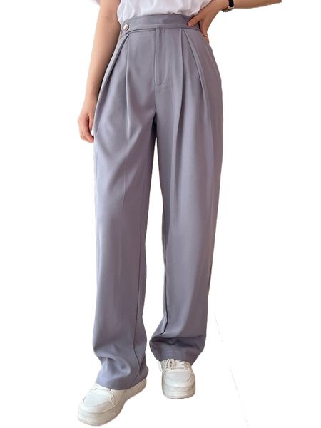 

dazy high waist plicated detail tailored pants s9jq#, White;black