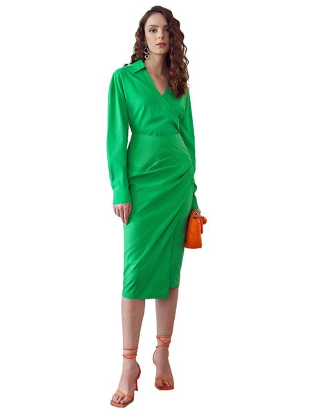 

ruched wrap asymmetrical hem skirt n9bx#, Black