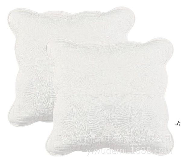 Caso de travesseiro zíper decorativo lance algodão 18 * 18 polegadas almofadas capa amarelo cinza branco coxim cobre a decoração home fronha 45x45cm bbe13559