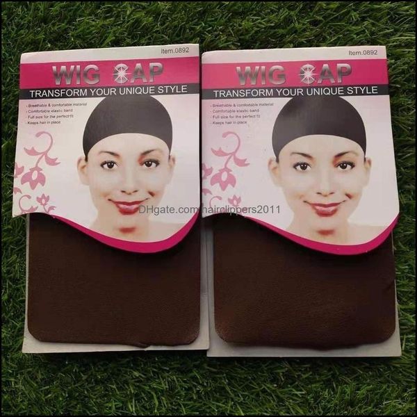 

wig caps hair accessories tools products promotional mti-color nylon socks high elastic breathable hairnet special mesh cap (wig cap) drop, Black;brown