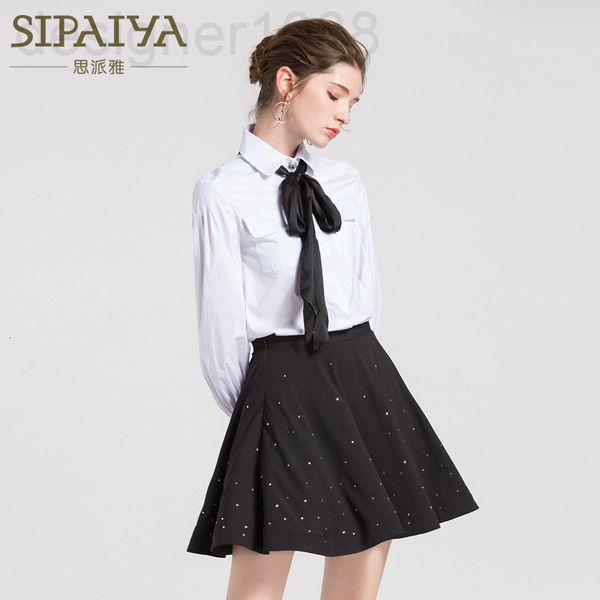 

women's blouses & shirts designer 2021 spring and summer new fashion temperament bow long sleeve white shirt women's college style