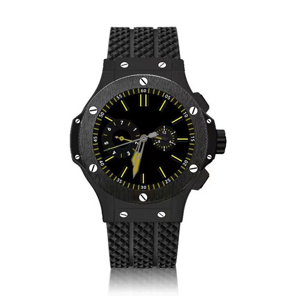 

men's luxury automatic mechanical watch requin big black stainless steel case brazil rubber strap bang classic f236o, Slivery;brown