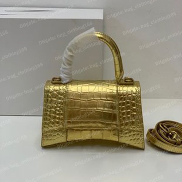 

purse designer woman handbag hourglass bag handle crocodile embossed leather long flap shoulder bags designers crossbody womens bag