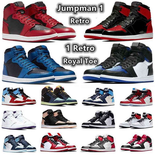 

jumpman 1 high og 1s mens basketball shoes bred patent bubble gum brotherhood dark mocha marina blue fearless obsidian twist bio hackt