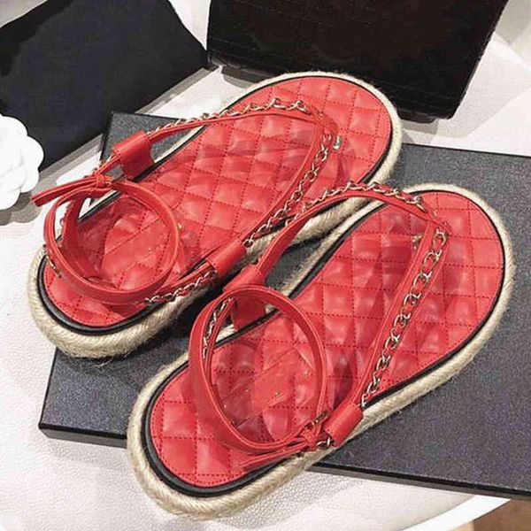 

sandals c home early spring casual sandals single character flip flops with chains matching various sandals, Black