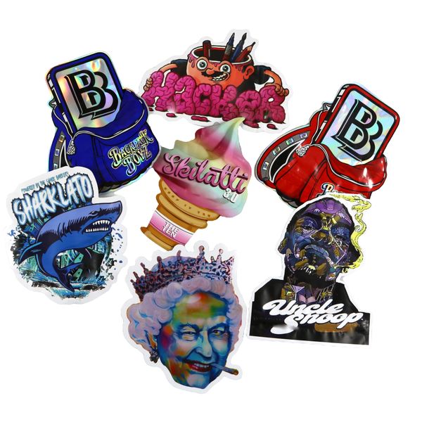

customized mylar bags special irregular shaped laminated smell proof plastic bag
