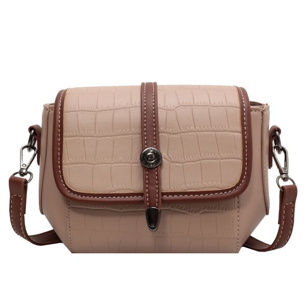 

designer bag 4 colors mini high-texture contrast color mobile one-shoulder bag for lady in soft pu with fashion style