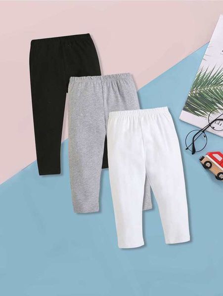 

baby 3pack elastic waist solid pants she, Blue