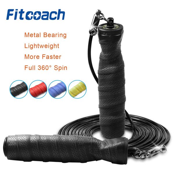 Corda de salto pesada de fio de aço, corda fitness com revestimento de borracha sólida de PVC e cabo de alta velocidade 220517