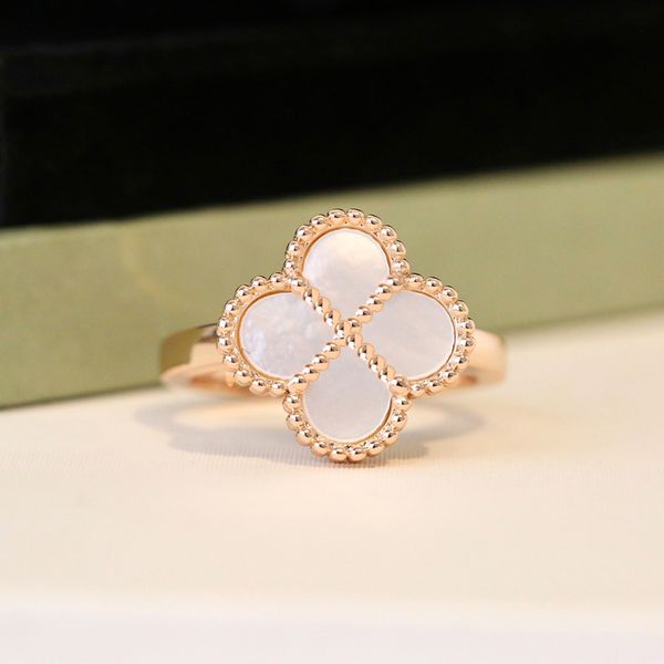 

Clover Ring For Woman Promise Rings Designer Womens Designer Jewelry Jewlery Wholesale Bague Luxe Jewellery Bijoux Jewelries Schmuck Joyeria Anillos Joyas