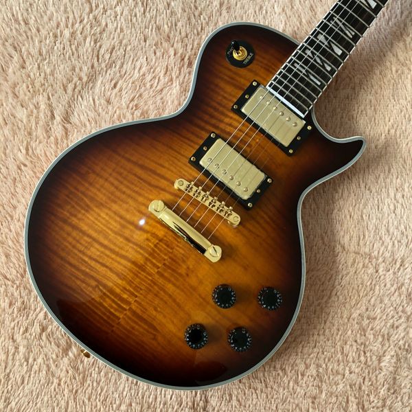 

custom factor high-quality brown standard electric guitar