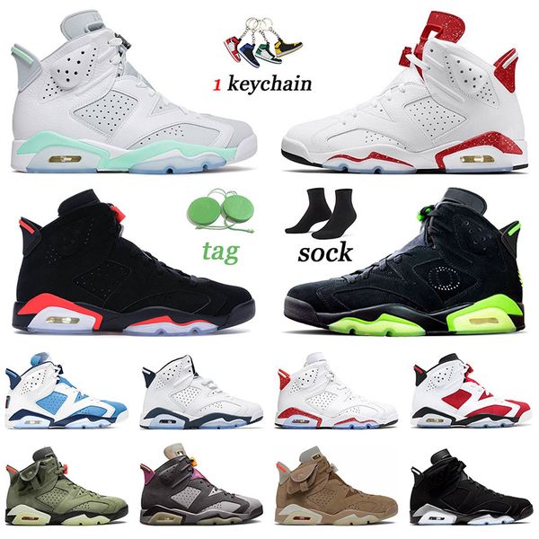 

big size us 13 jumpman 6 mint foam men basketball shoes metallic silver british khaki red oreo 6s sneakers midnight navy unc carmine sports
