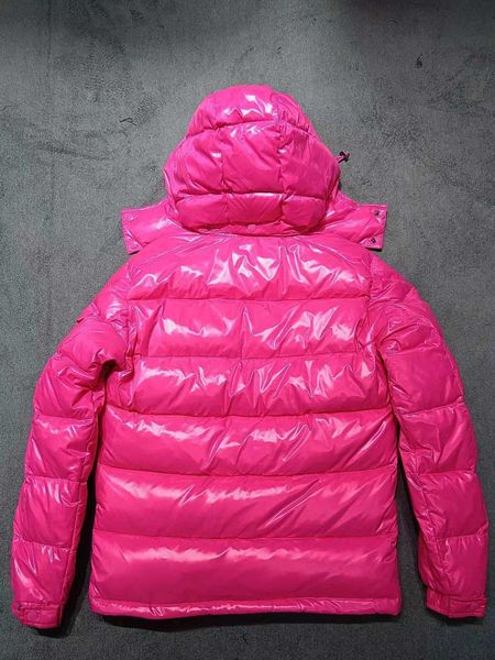 

luxury bright down jacket for men and women lovers 2023 new small hooded short white duck down large size super thick warm coat, Black