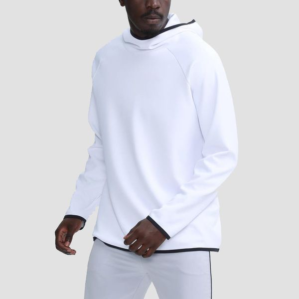 

jogging clothing autumn winter stand collar custom polyester outdoor training running men's plain pullover hoodies sweatshirts, Black;red