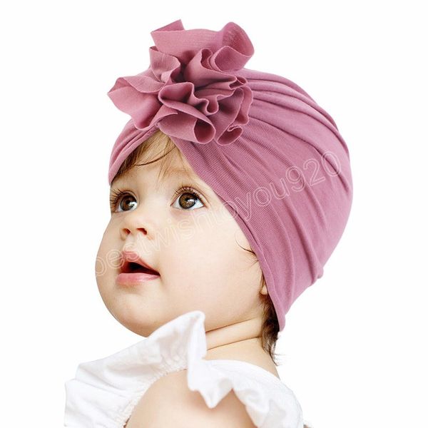 Dolce Fiore Fascia per bambini Bambini Turbante Cappello infantile Bambino Copricapo Cofano Fascia per capelli Berretto neonato Accessori per capelli per bambini 1-6Y