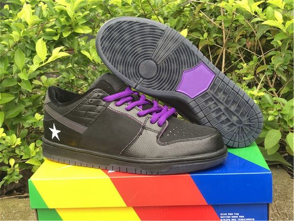 

release familia authentic first avenue black voltage purple white low basketball shoes 3m reflective sports sneakers men women