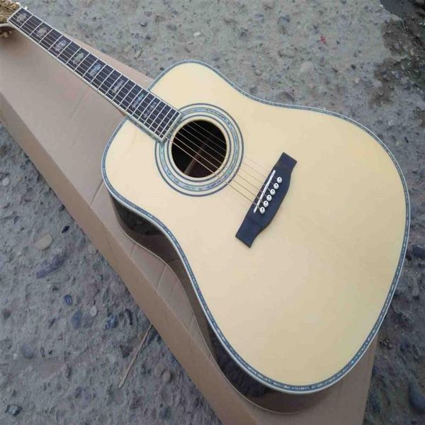 

custom factory all solid wood acoustic guitar one piece of neck ebony fingerboard 41 inch 45d"227k