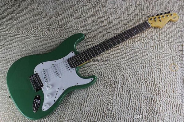 

factory price wholesale custom body artist signature sss green electric guitar 16