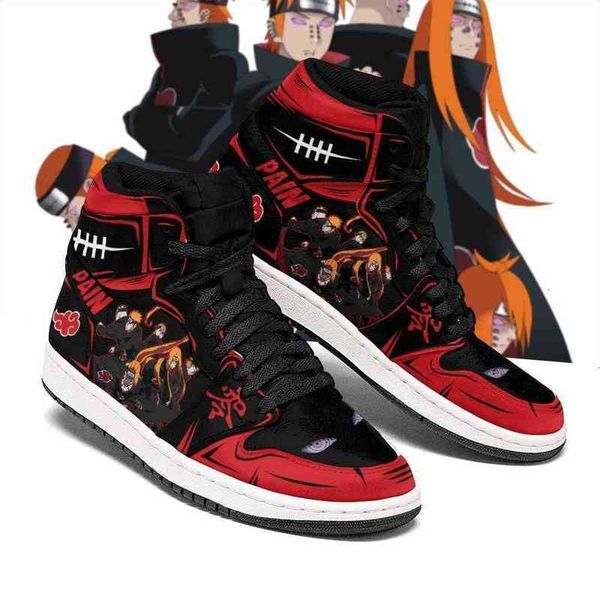 

akatsuki pain shoes eyes costume boots anime sneakers, Black