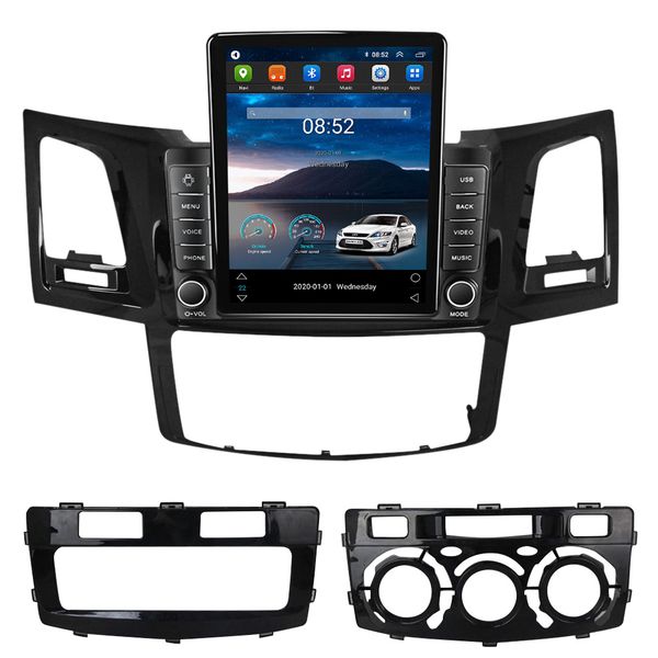 R￡dio de v￭deo de carro de 9 polegadas Android GPS Navigation Head Unit para 2008-2014 Toyota Fortuner Hilux