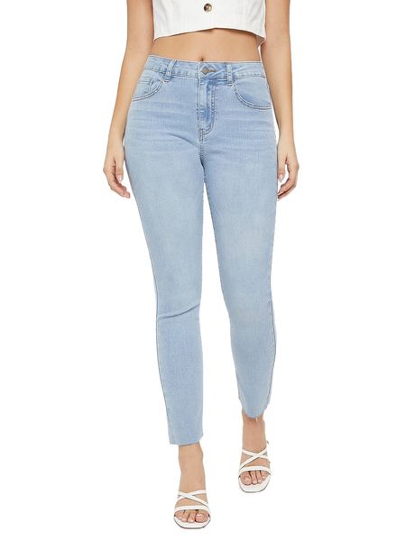 

cat whisker bleach wash skinny jeans b1ar#, Blue