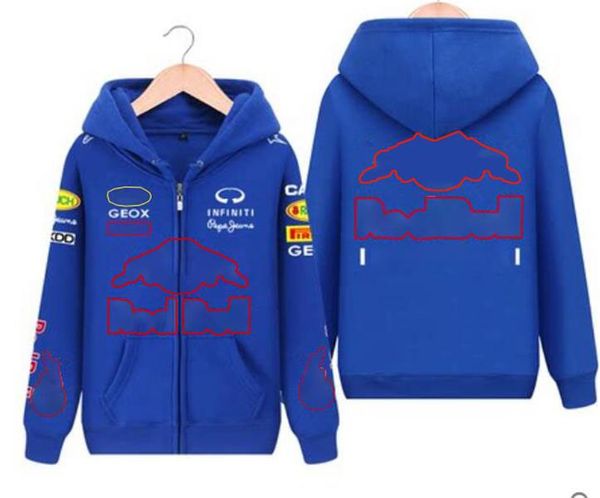 

f1 racing jersey spring team hooded zipper jacket same style customization