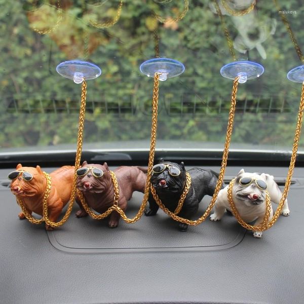 Innendekorationen, Auto-Armaturenbrett-Ornament, Bully, Pitbull, Hundepuppe, Auto-Dekoration, Zubehör, Ornamente, Weihnachtsgeschenk, kreatives Zuhause