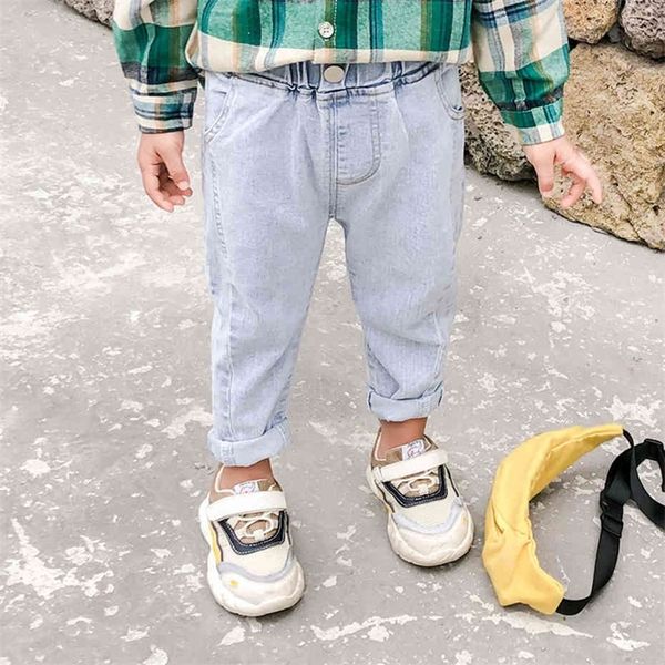 

jeans for girls solid color jeans baby spring autumn jeans for kids girls casual style toddler girl clothes 210412, Blue