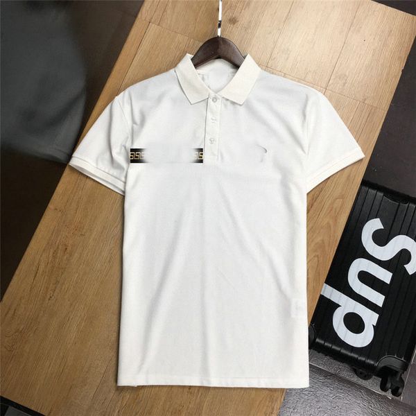 

2021 designer mens polo shirts women t-shirts fashion clothing embroidery letter business short sleeve calssic tshirt skateboard casual tee, White;black
