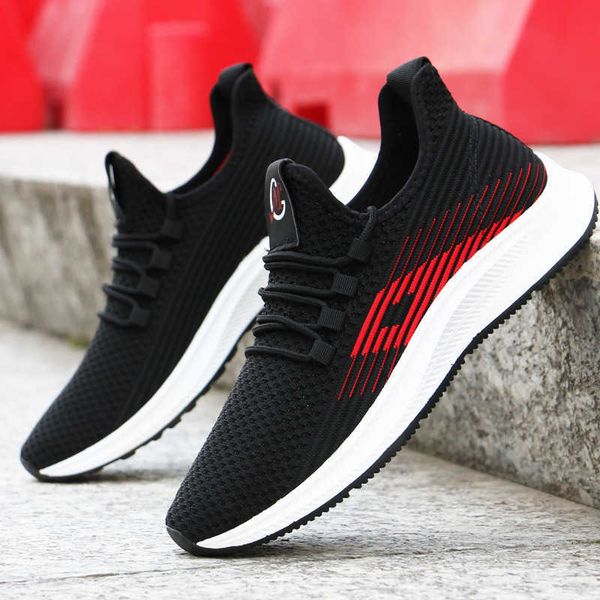 

classic luxury man shoes fashion 2022 breathable casual sports vulcanized shoe trainers jogging walking men sneakers zapatillas de deporte d, Black