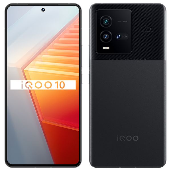 Original Vivo IQOO 10 5G Mobiltelefon 8 GB 12 GB RAM 256 GB 512 GB ROM Snapdragon 8 Plus Gen 1 50 MP NFC Android 6,78 Zoll 120 Hz Vollbild-Fingerabdruck-ID Face Wake Smart Mobiltelefon