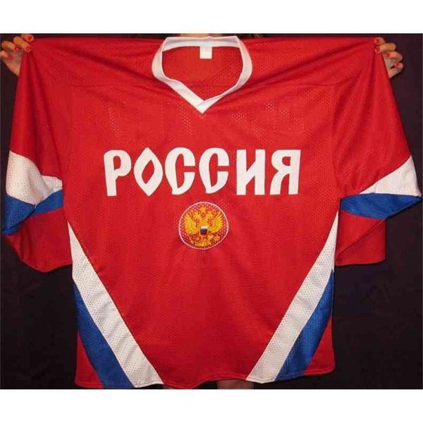 Nikivip Custom Jersey 5xl 6xl USSR CCCP Russian #Ilya Kovalchuk #71 Alexander Ovechkin #8 Pavel Datsyuk #13 Hockey Jersey Embroidery Настраивает любой NA