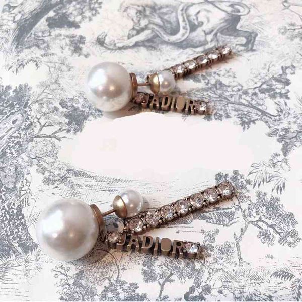 

85% off factory clearance earrings row diamond pendant size pearl classic14, Golden