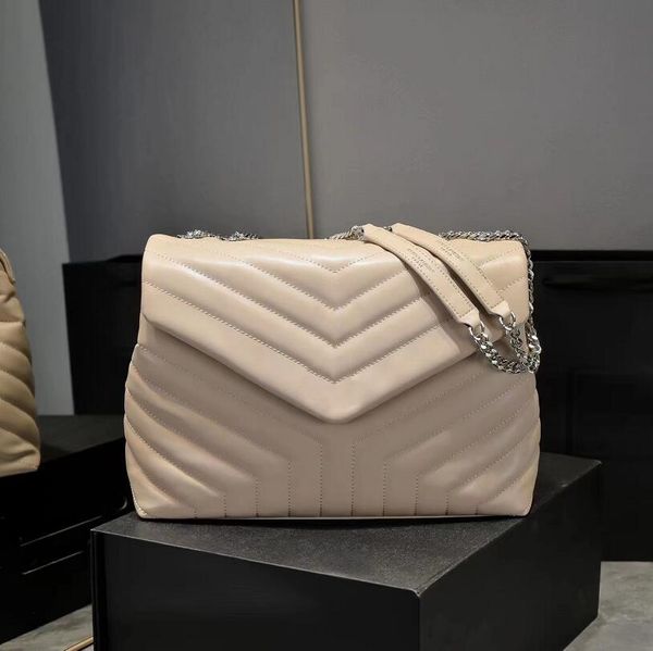 Дизайнерская квадратная жирная цепная сумка Loulou y-образные кожаные женские классические сумочки с большими путями сумки с высоким качеством стеганого мессенджера кошелька