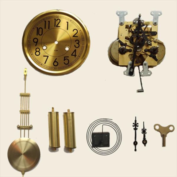 Relógios de parede Metal Acessórios de movimento vintage de relógio Relógio mecânico retro Pendule Househerwallwall