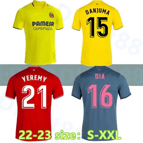 

21 22 23 villarreal cf soccer jersey danjuma yeremy dia 2021 2022 2023 football shirt parejo paco alcacer gerard pau coquelin chukwueze, Black;yellow