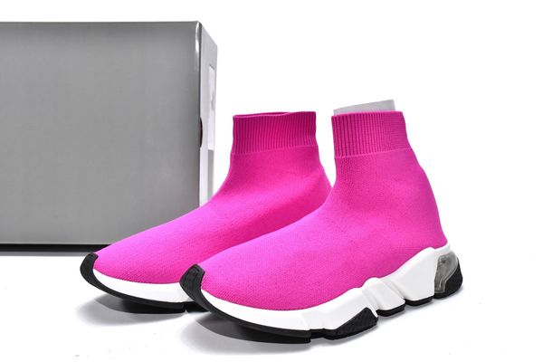 

shoes designer premium edition casual sneakers rose red-11 paris sock air cushion running shoes speed trainer red, Black
