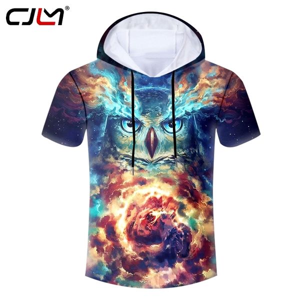 Camicie da uomo Maglietta casual con cappuccio Gufo Drop Summer Cina Maglietta 3D Fornitori all'ingrosso 220623