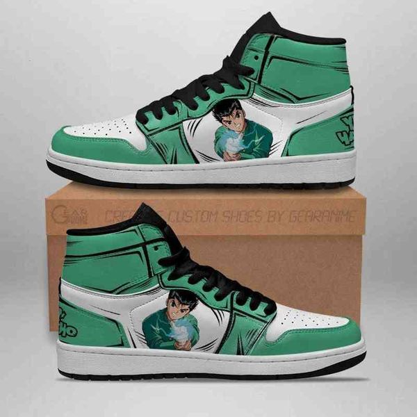 

yu hakusho shoes suke urameshi sneakers anime, Black