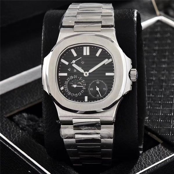 2023 Mens Watch 40mm Master Design Movimento Mecânico Automático Relógios Energia Cinética 904L Pulseira de Aço Luminosa Resistente à Água Wristwacth Orologio Di Lusso