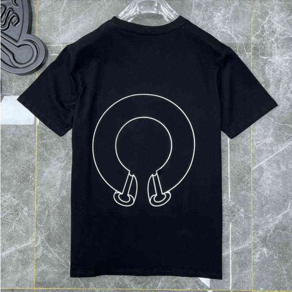 

ch classic t shirts short sleeves summer letter horseshoe sanskrit cross print sweatshirts t-shirts mens woman designer loose tees johe, White;black