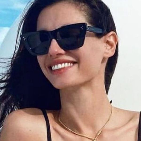 

sunglasses cl fashion cat's eye star ins same personalized sunglasses 4s7, White;black