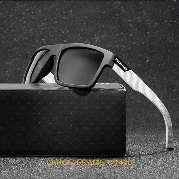

polarized sunglasses square men women famous brand designer driving fishing sun glases uv400 polaroid for, White;black