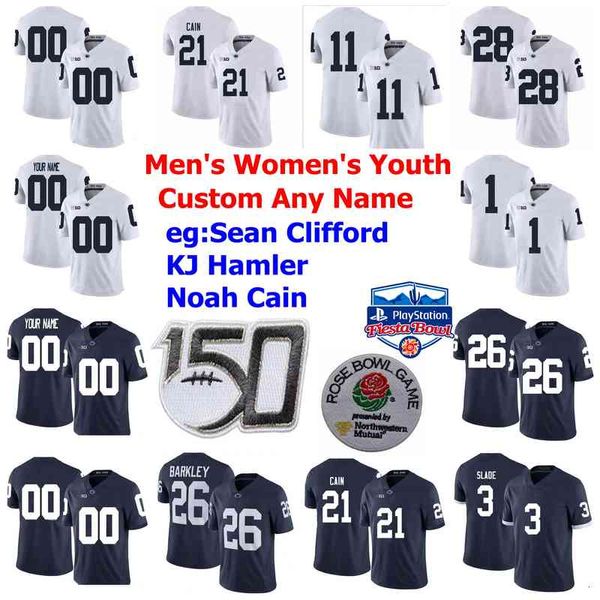 Penn State Nittany Lions College-Football-Trikots, Gross-Matos-Trikot, Trace McSorley, Paul Posluszny, Jack Ham, Franco Harris, individuell genäht