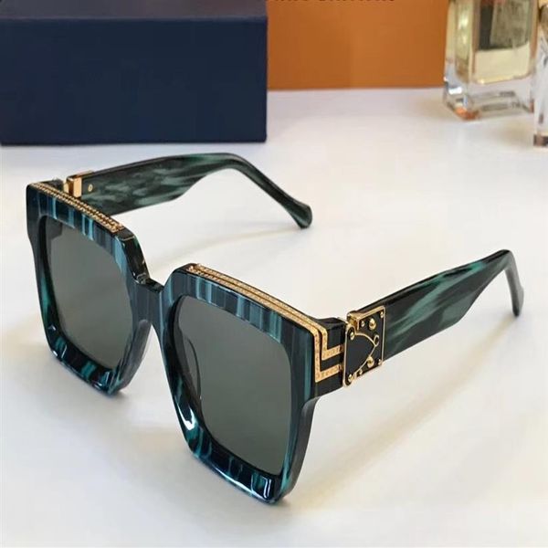 

luxury attitude sunglasses for men fashion design uv protection lens square full frame gold color plated frame come with package331m, White;black