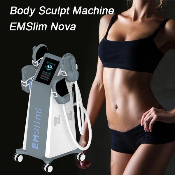 Stimolazione muscolare elettromagnetica Macchina dimagrante Attrezzatura per bruciare i grassi EMS Body Contouring HIEMT Sistema a radiofrequenza RF Dispositivo Emslim