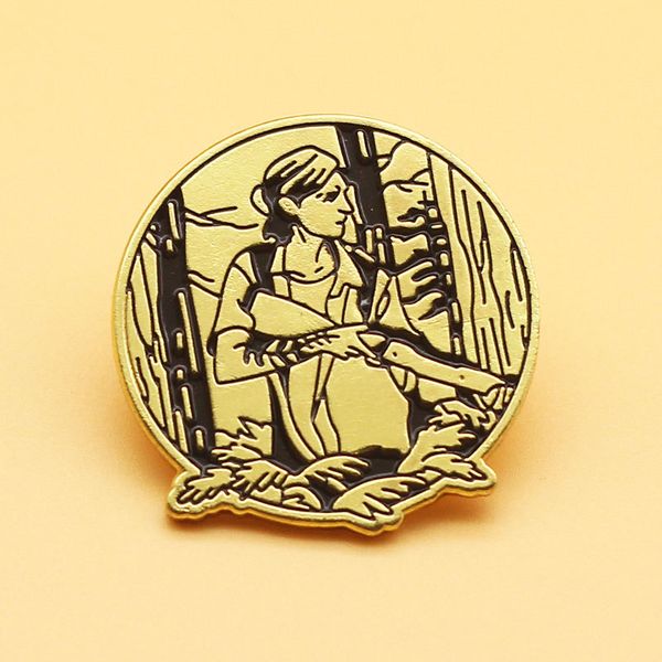 

the last of us 2 ellie hard enamel pins collect funny movies metal cartoon brooch backpack collar lapel badges fashion jewelry s002, Blue