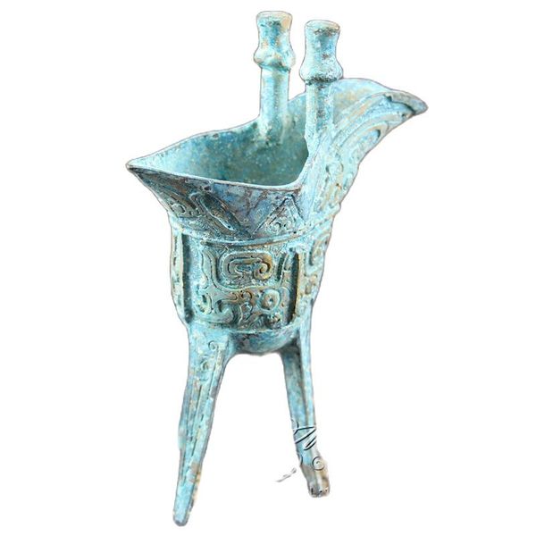 

chinese bronze cup collection old thing imperial emperor cup, Black