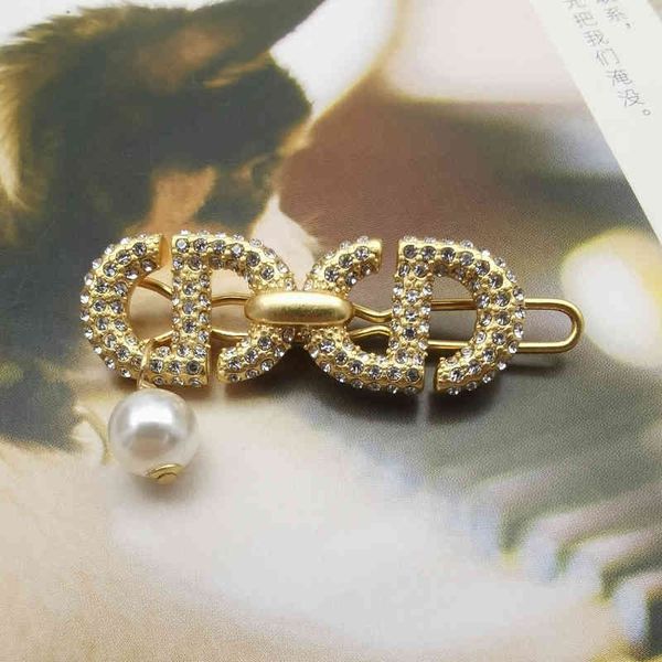 

fashion new jewelry trend luxury brand designer wholesale d family light boutique pearl of diamonds high-grade temperament small simple hair, Silver