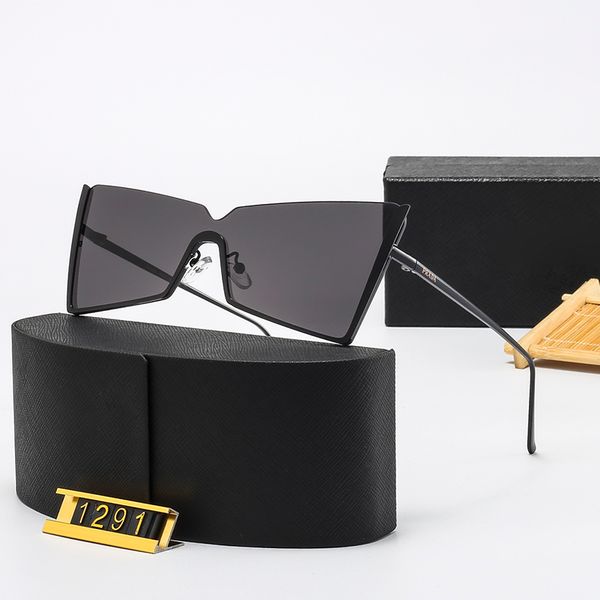 

designer sunglasses original pc frame fashion classic lady mirrors for women and men glasses with box 1291, White;black